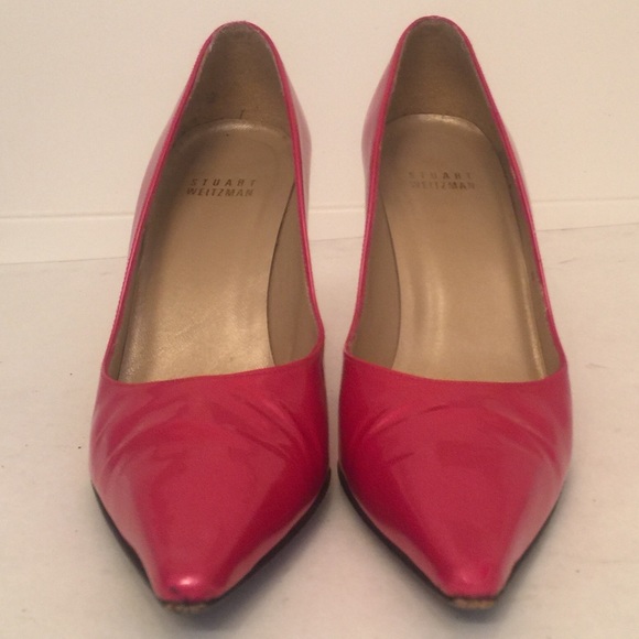 Stuart Weitzman Pink Pointed Toe Pumps Heels - Picture 3 of 7